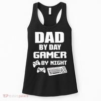 Dad By Day Gamer By Night Women's Tank Top thumb 0