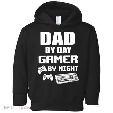 Dad By Day Gamer By Night Toddler Hoodie