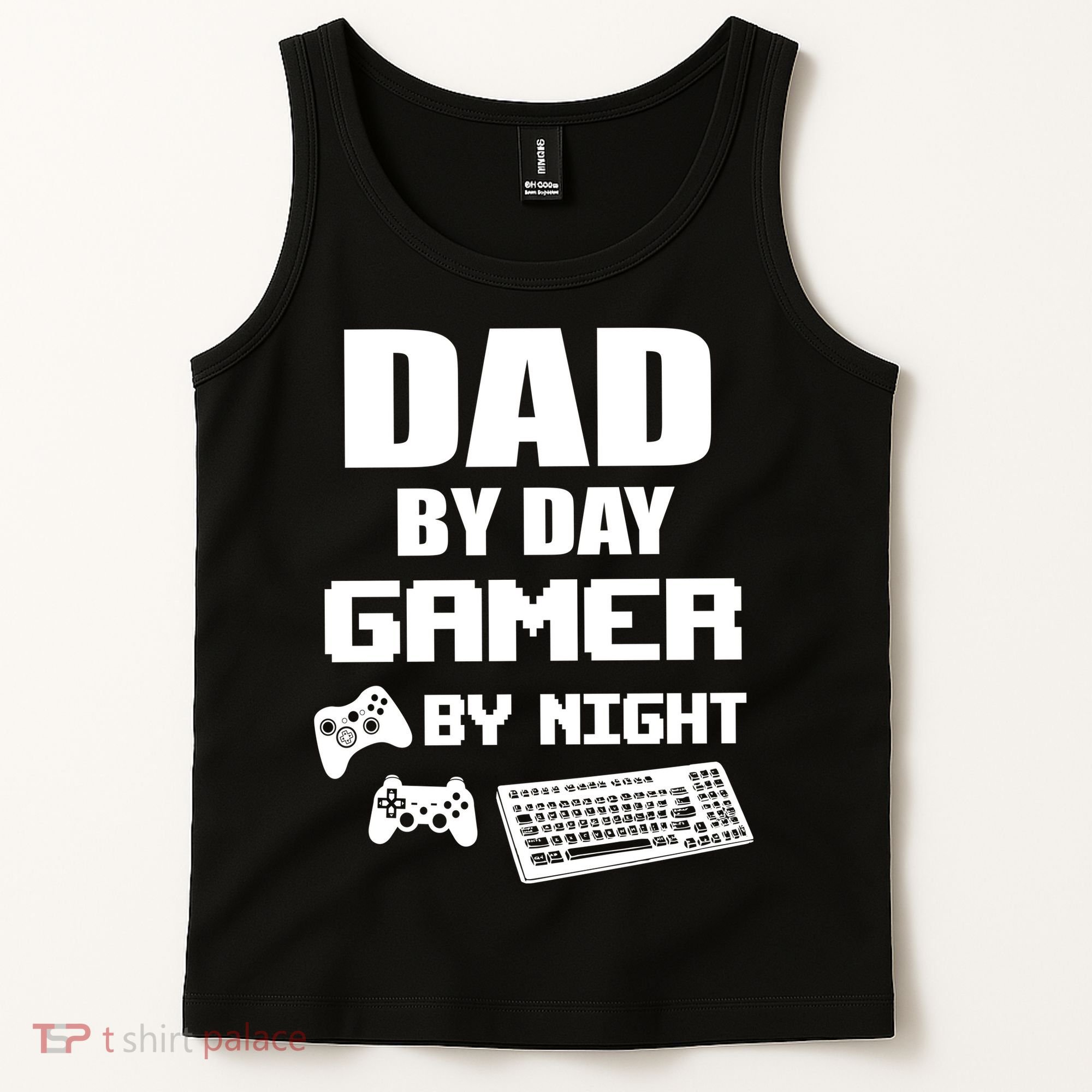 Dad By Day Gamer By Night Tank Top