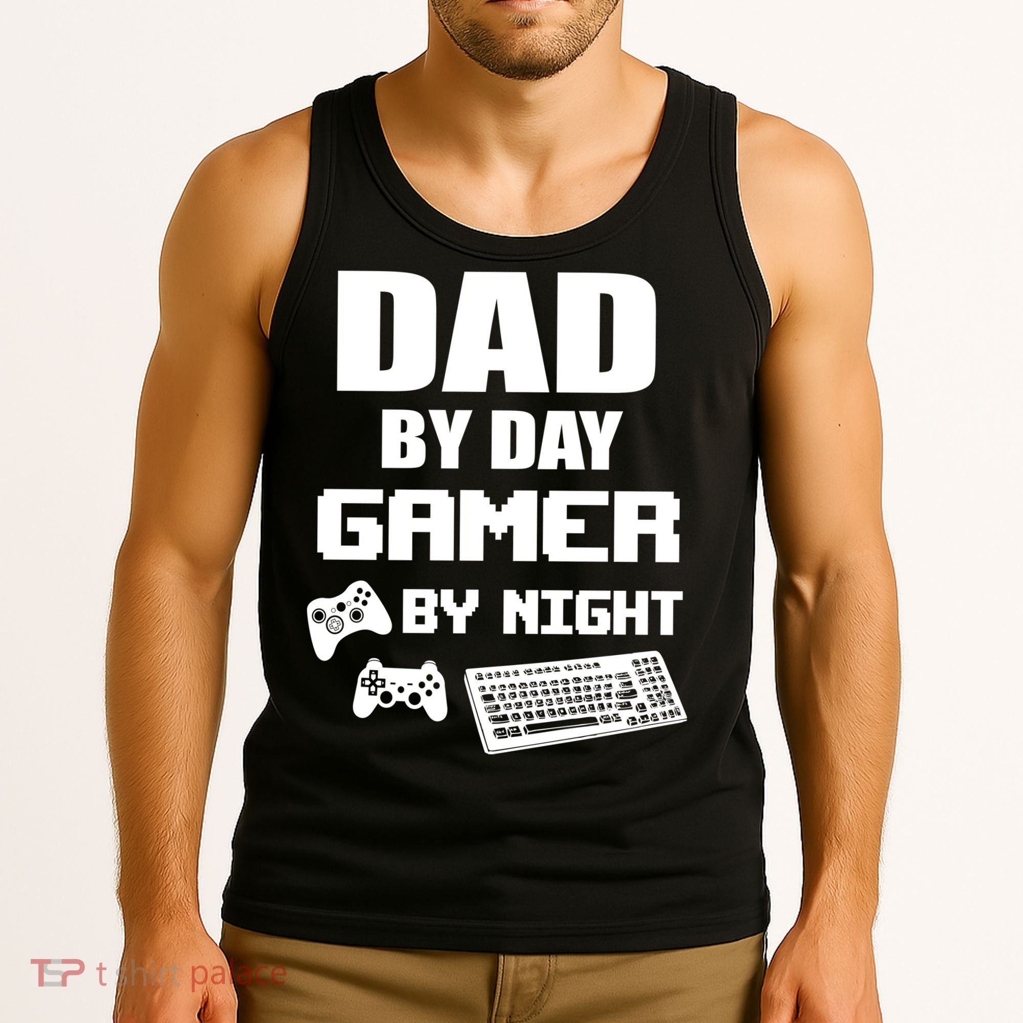 Dad By Day Gamer By Night Tank Top