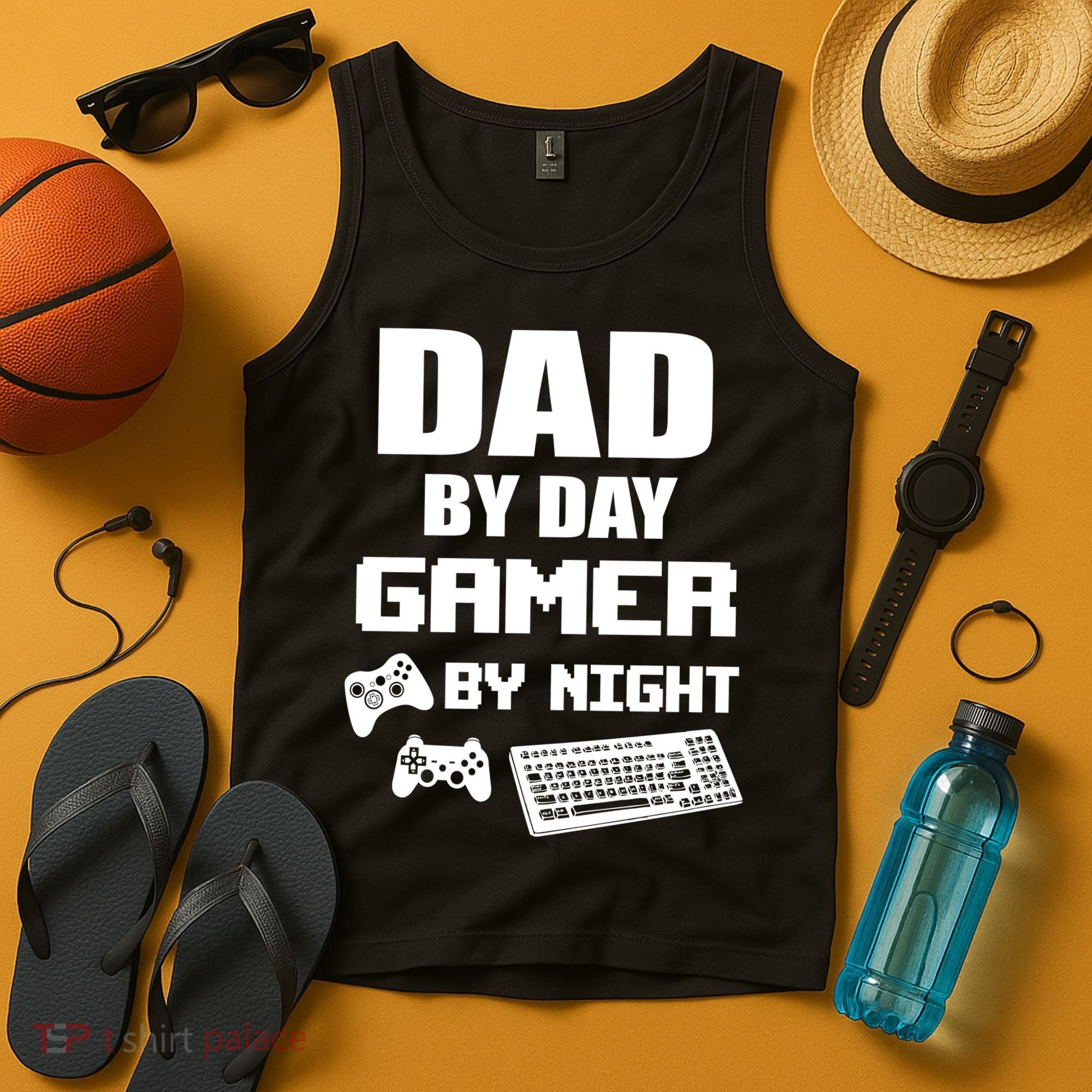 Dad By Day Gamer By Night Tank Top
