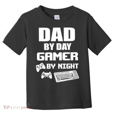 Dad By Day Gamer By Night Toddler T-Shirt
