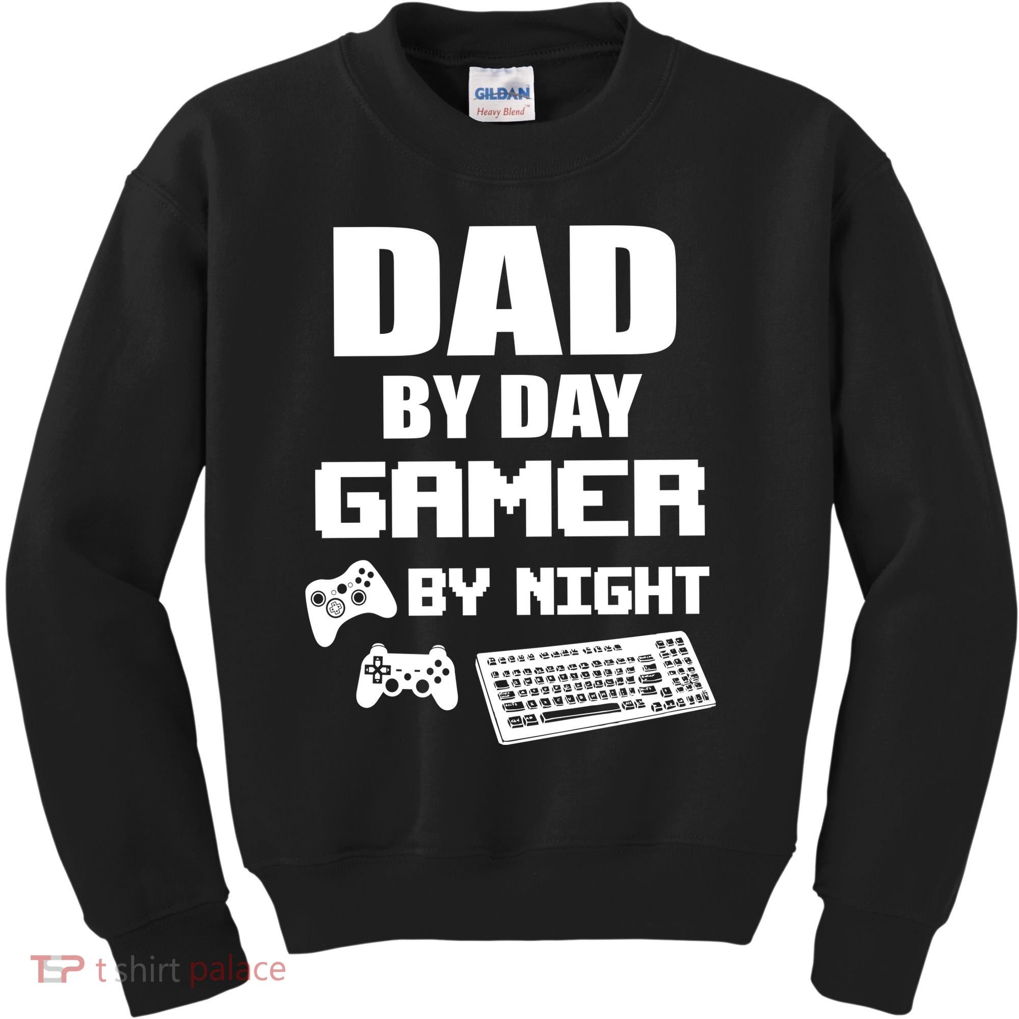 Dad By Day Gamer By Night Kids Sweatshirt