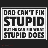 Dad Can't Fit Stupid But He Can What Stupid Does Golf Towel thumb 3
