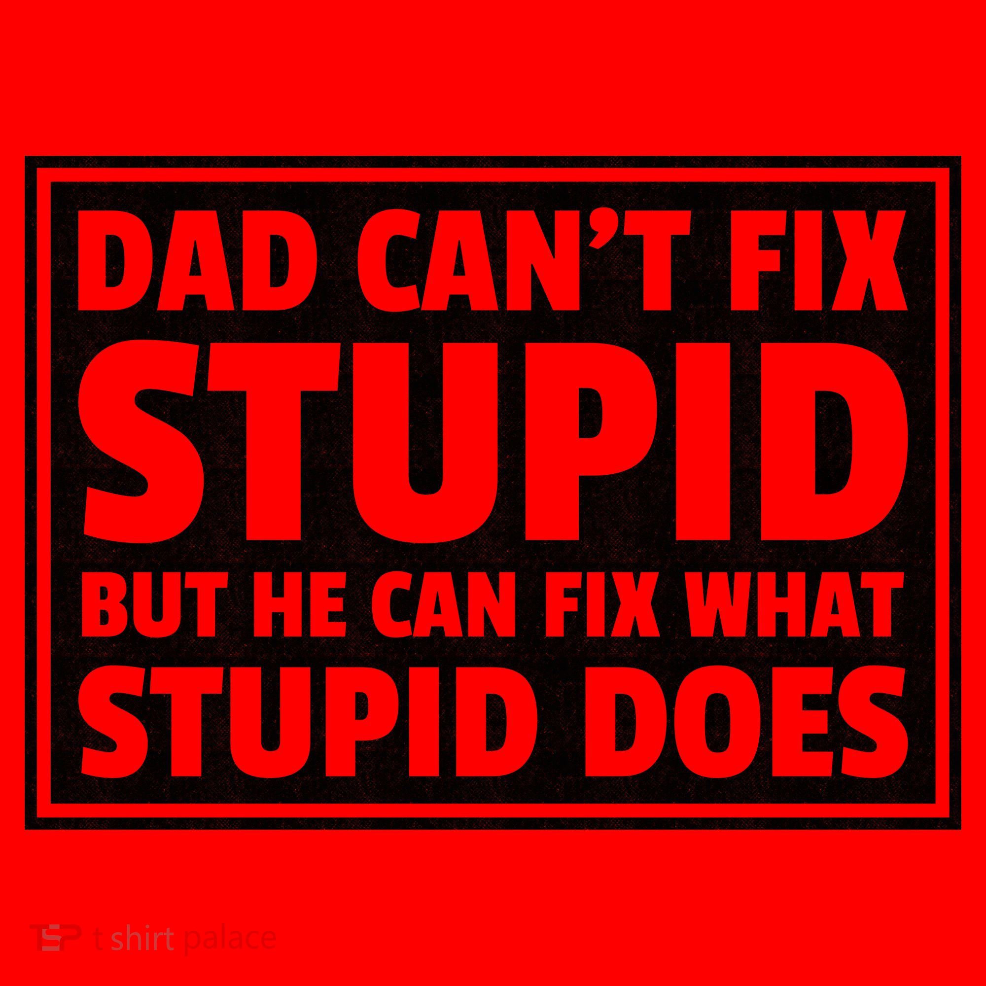 Dad Can't Fit Stupid But He Can What Stupid Does Santa Hat