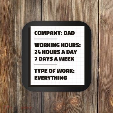 Dad Company Coaster