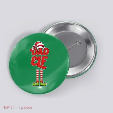 Dad Elf Button