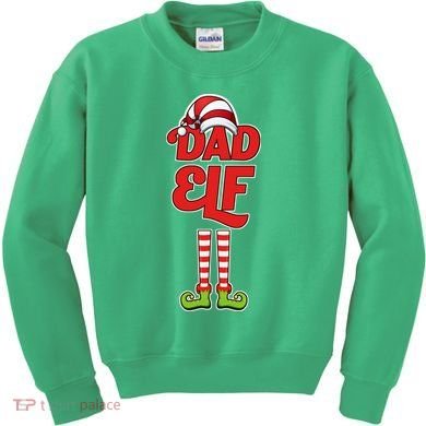 Dad Elf Kids Sweatshirt