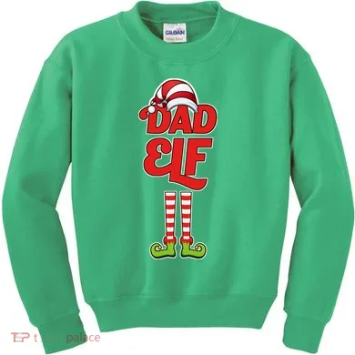 Dad Elf Kids Sweatshirt