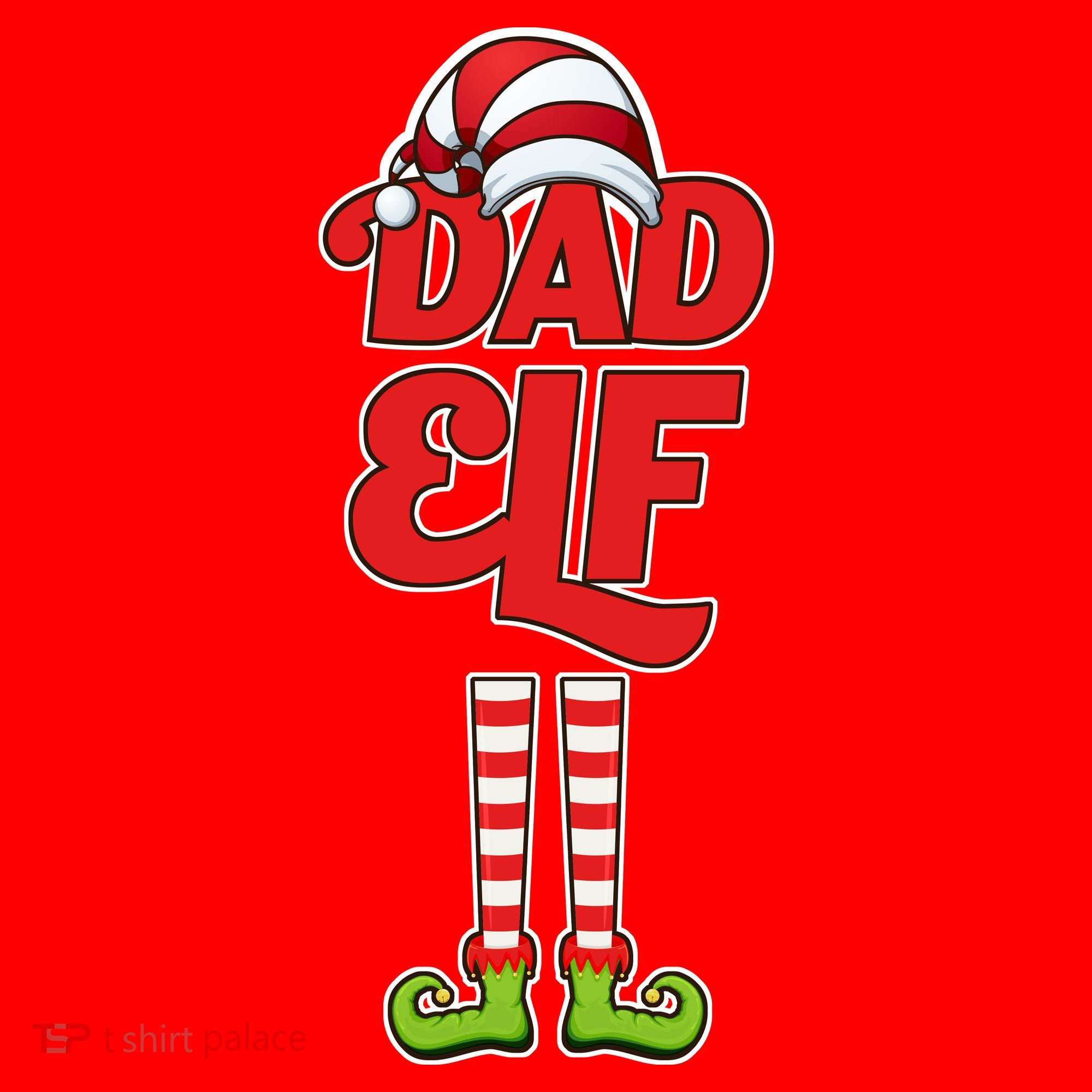 Dad Elf Santa Hat