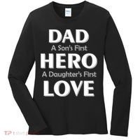 Dad First Hero And Love Women's Long Sleeve Shirt thumb 0