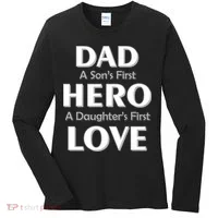 Dad First Hero And Love Women's Long Sleeve Shirt thumb 0