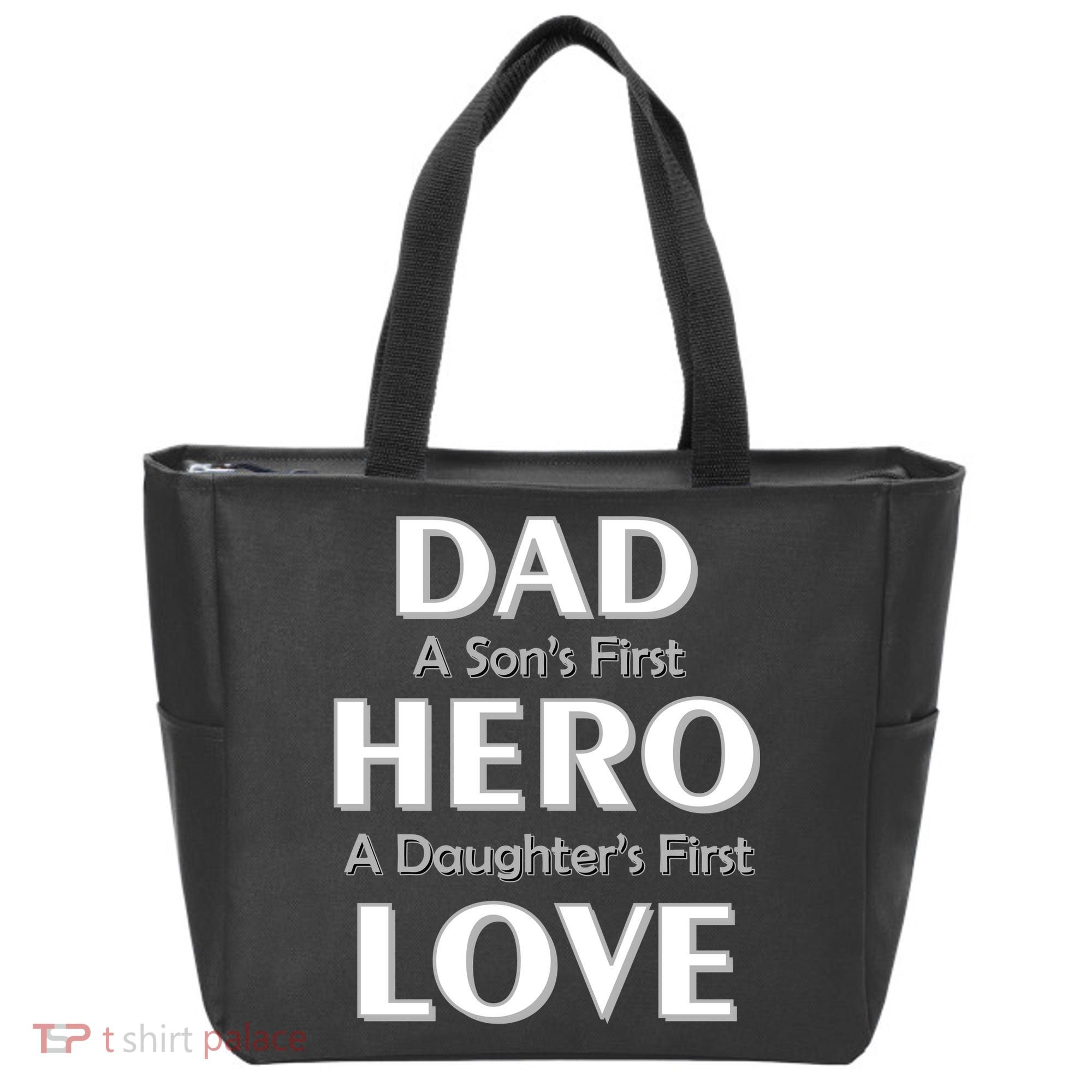 Dad First Hero And Love Tote Bag