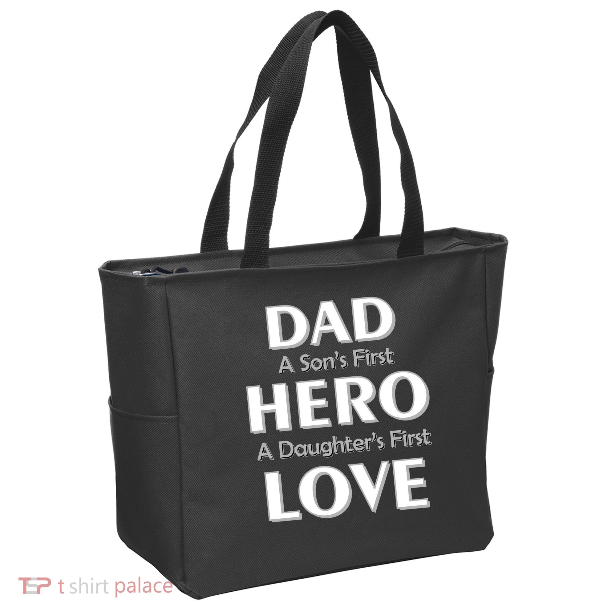 Dad First Hero And Love Tote Bag