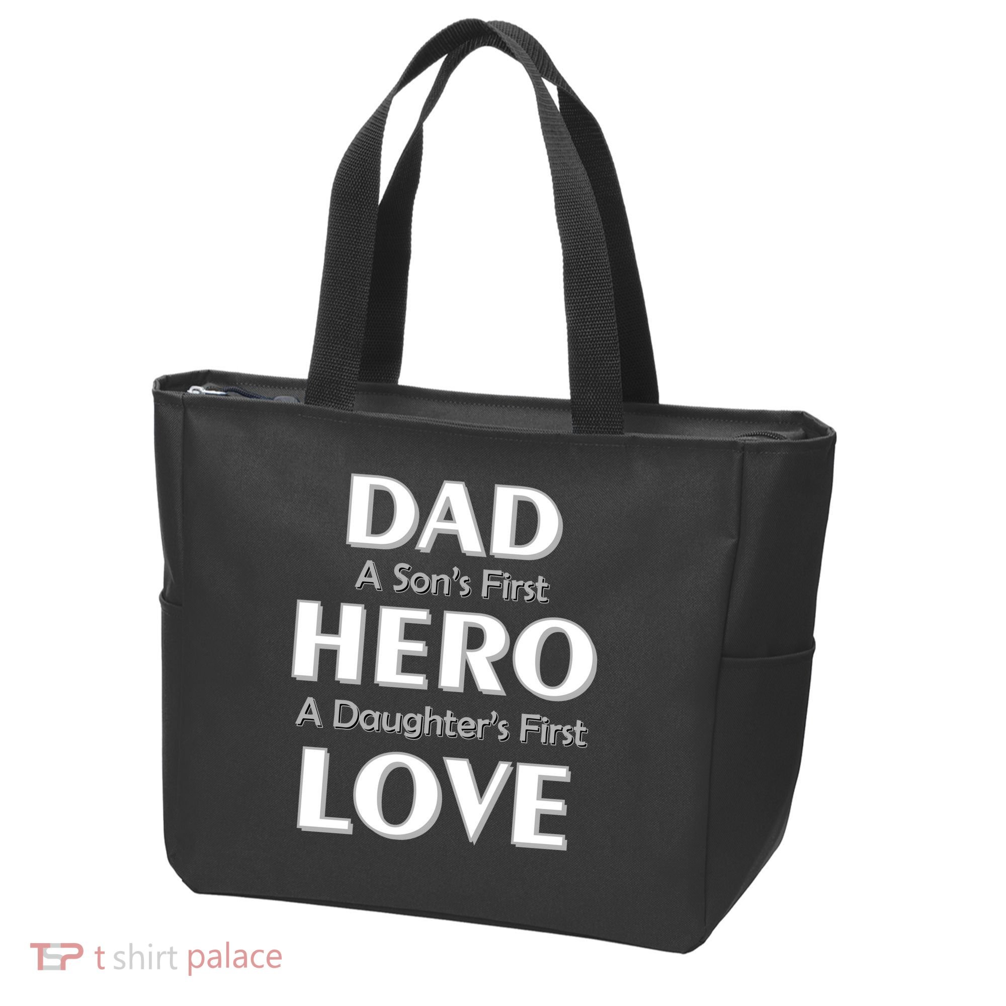 Dad First Hero And Love Tote Bag
