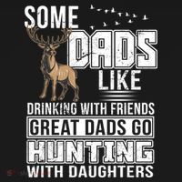 Dad Hunting With Daughters USA-Made Doggie Bandana thumb 2