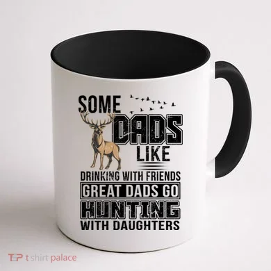 Dad Hunting With Daughters Coffee Mug back