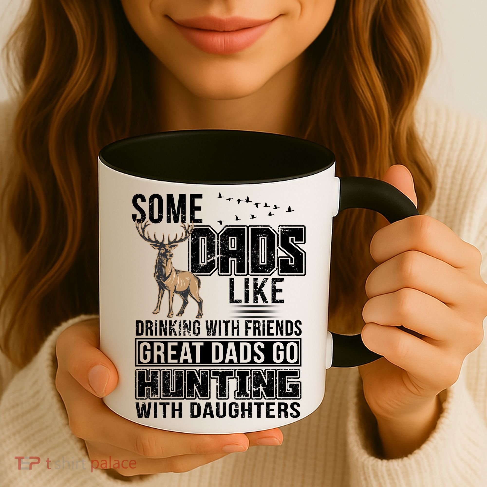 Dad Hunting With Daughters Coffee Mug