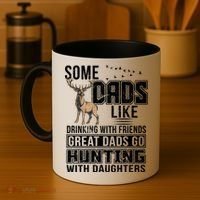 Dad Hunting With Daughters Coffee Mug thumb 4