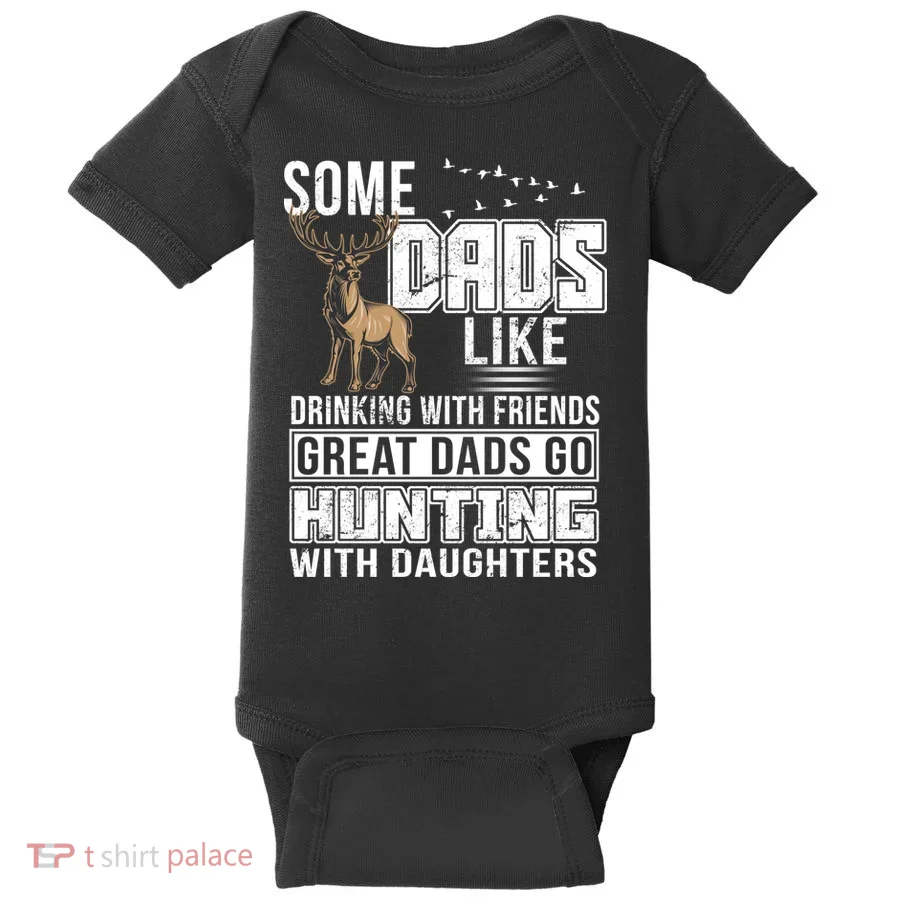 Dad Hunting With Daughters Baby Bodysuit