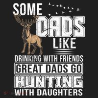 Dad Hunting With Daughters Golf Towel thumb 3