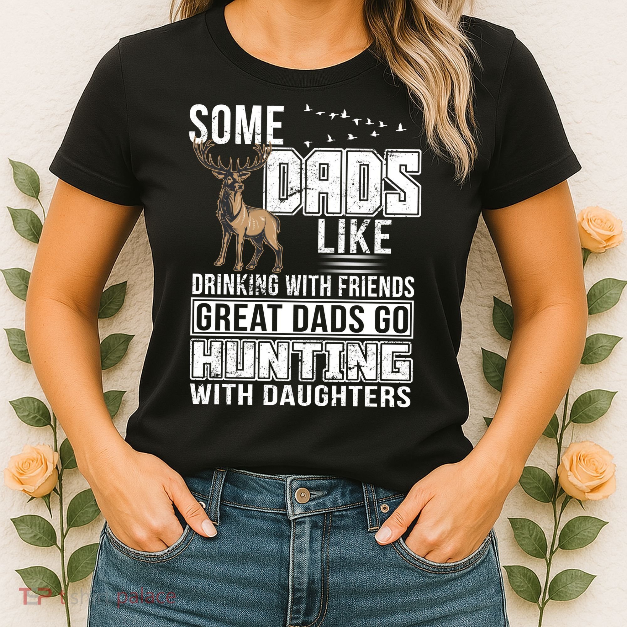 Dad Hunting With Daughters Women's T-Shirt