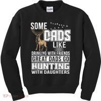 Dad Hunting With Daughters Kids Sweatshirt thumb 0