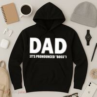 Dad It's Pronounced Boss Hoodie thumb 3