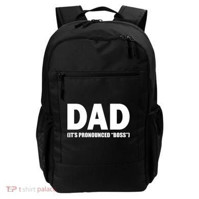 Dad It's Pronounced Boss Backpack
