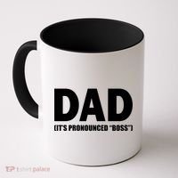 Dad It's Pronounced Boss Coffee Mug thumb 0