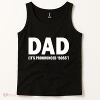Dad It's Pronounced Boss Tank Top thumb 2