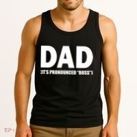 Dad It's Pronounced Boss Tank Top thumb 3