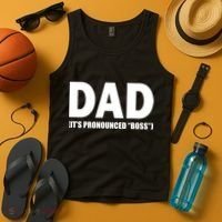 Dad It's Pronounced Boss Tank Top thumb 4