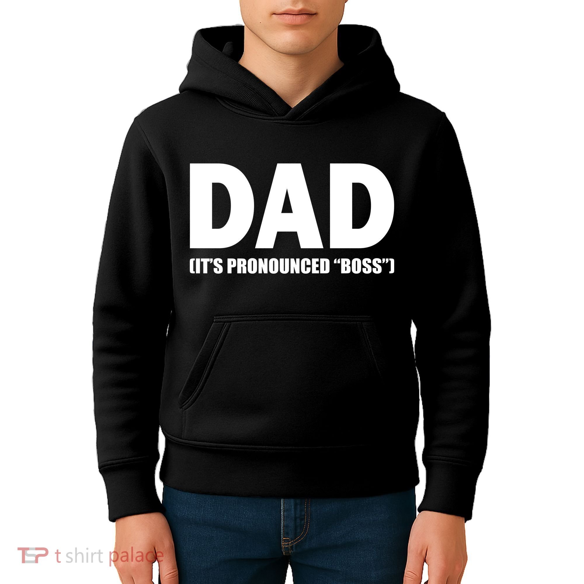 Dad It's Pronounced Boss Kids Hoodie