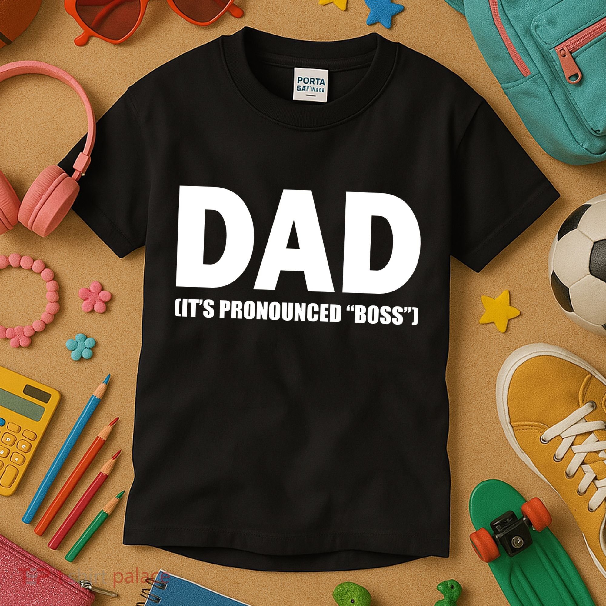 Dad It's Pronounced Boss Kids T-Shirt