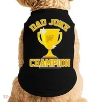 Dad Joke Champion Doggie Tank thumb 0