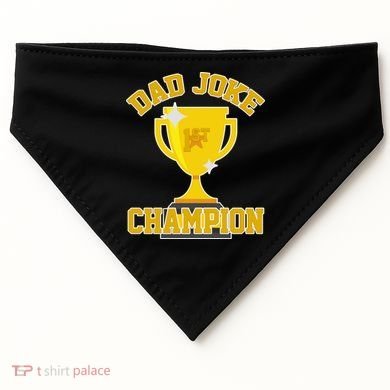 Dad Joke Champion USA-Made Doggie Bandana