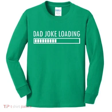 Dad Joke Loading Kids Long Sleeve Shirt