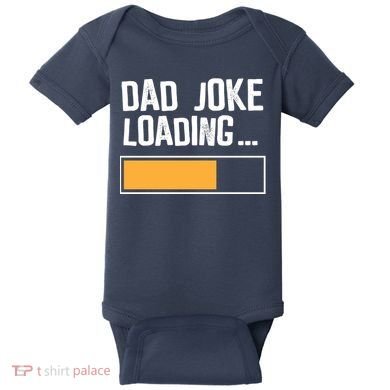 Dad Joke Loading Funny Style Baby Bodysuit