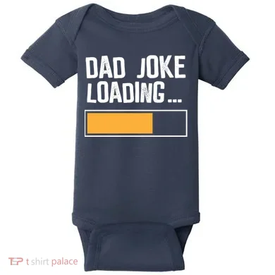 Dad Joke Loading Funny Style Baby Bodysuit
