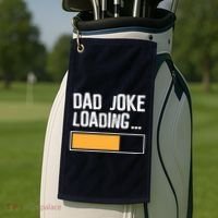 Dad Joke Loading Funny Style Golf Towel thumb 2