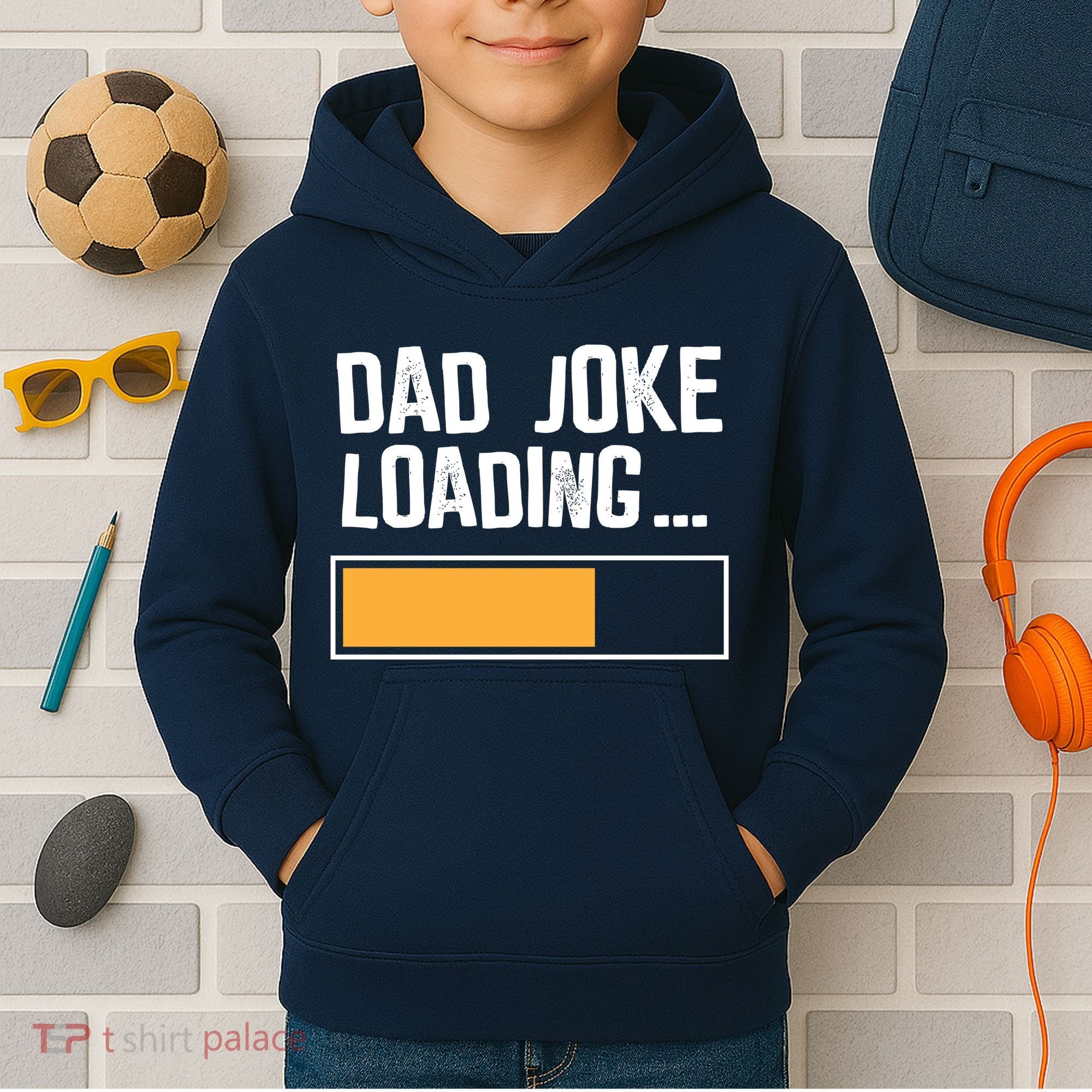 Dad Joke Loading Funny Style Kids Hoodie