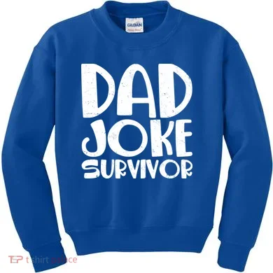 Dad Joke Survivor Kids Sweatshirt