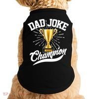 Dad Joke World Champion Doggie Tank thumb 0