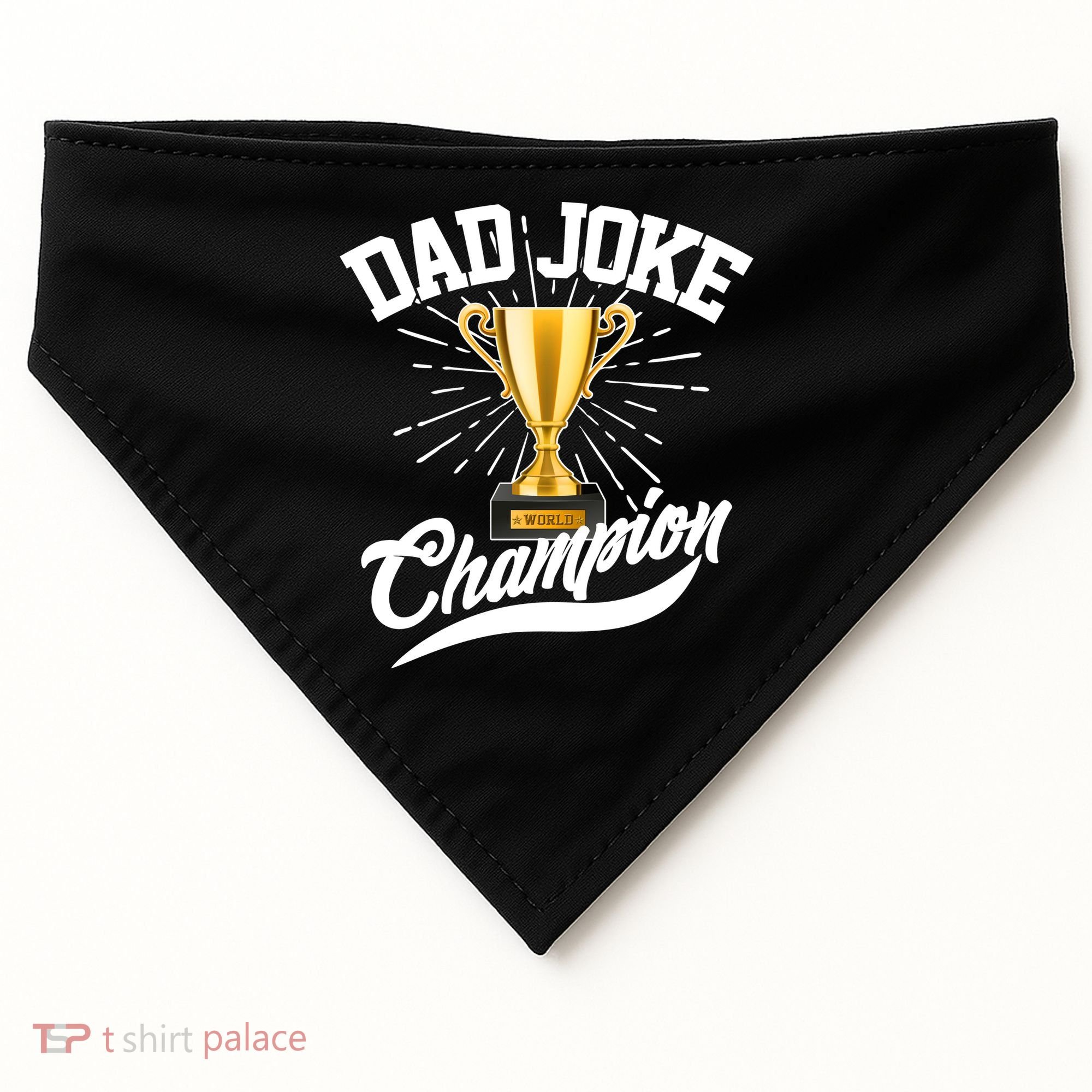 Dad Joke World Champion USA-Made Doggie Bandana