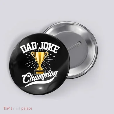Dad Joke World Champion Button