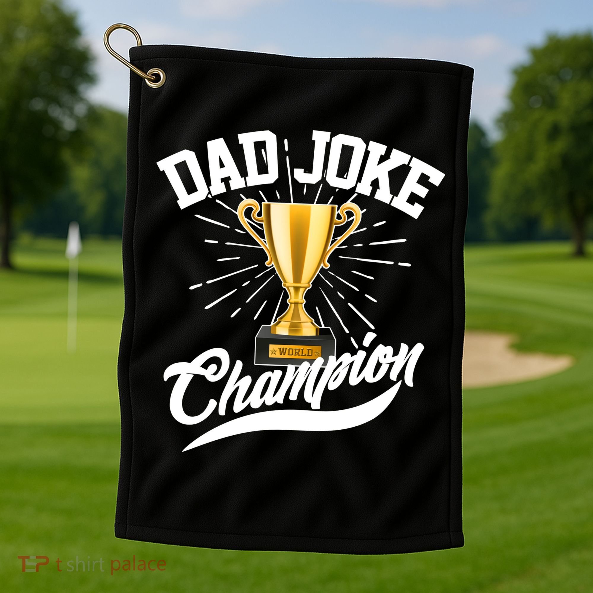 Dad Joke World Champion Golf Towel