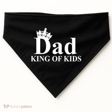 Dad King of Kids USA-Made Doggie Bandana