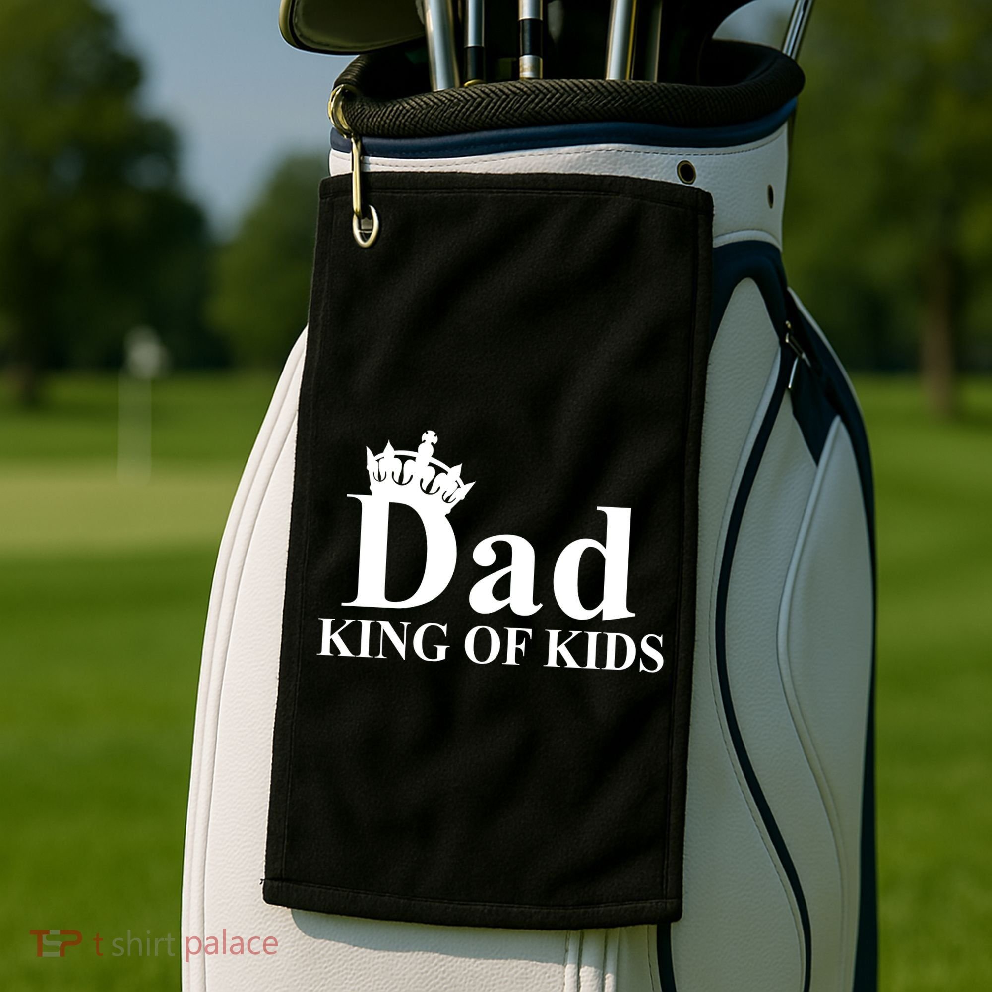 Dad King of Kids Golf Towel