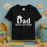 Dad King of Kids Toddler T-Shirt thumb 3